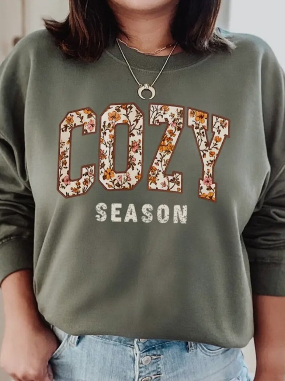 Cozy Season Fall Gildan Women's Sweatshirt Size S - XL